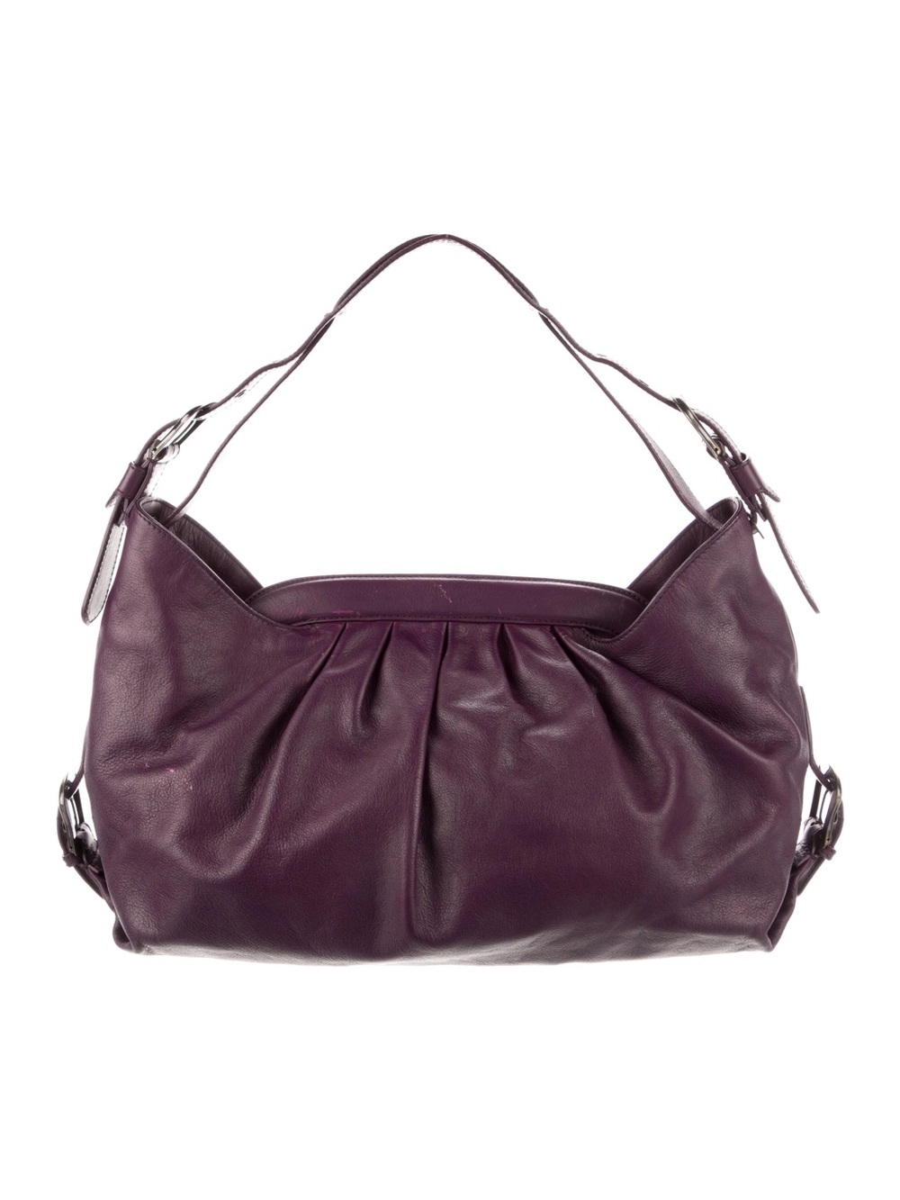 Fendi Women's Borsa Doctor Hobo Leather Deep Plum Bag